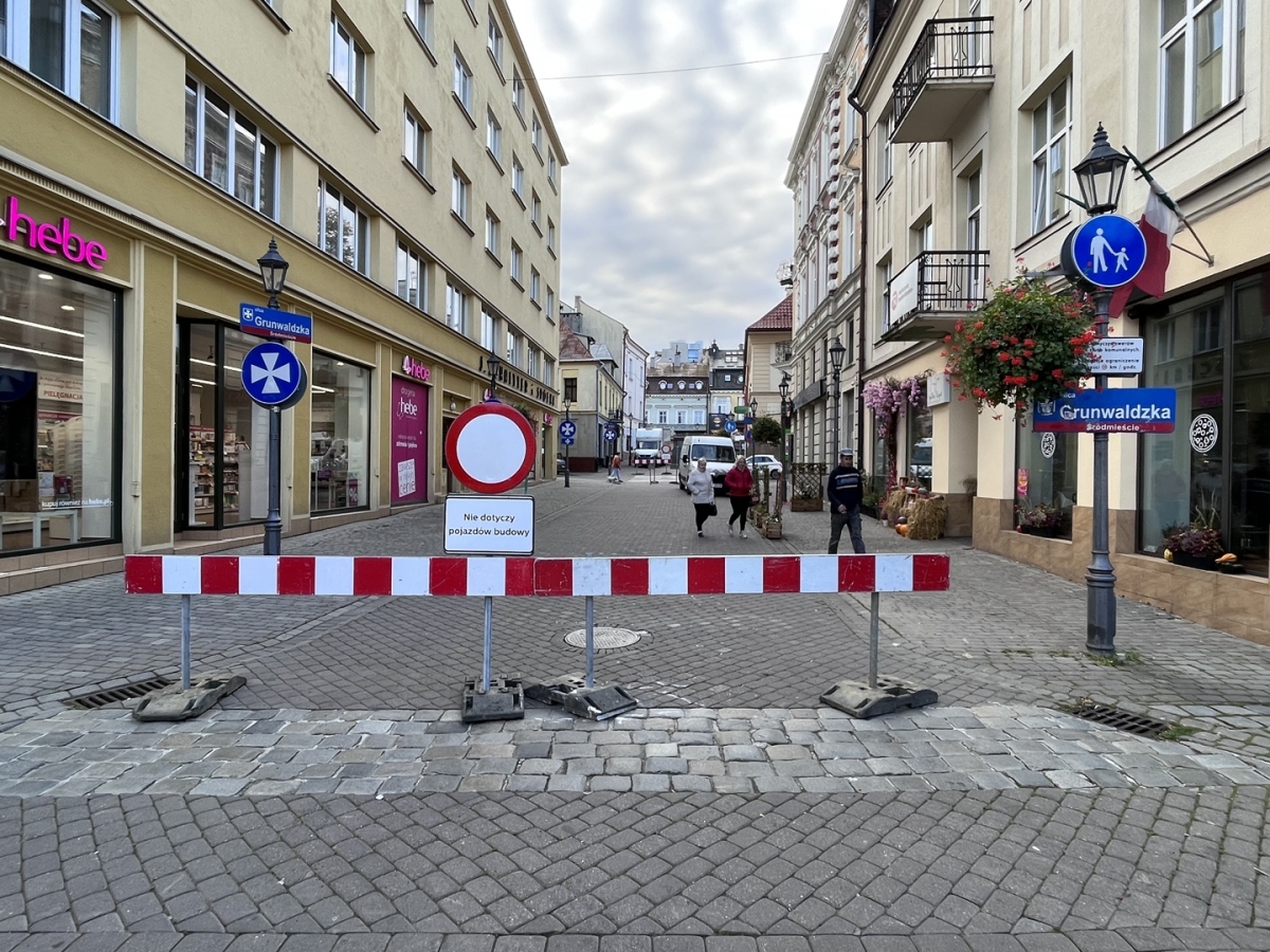 Przebudowa ul. Grunwaldzkiej [październik 2023]
